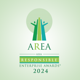 amjs澳金沙门线路首页首度加入2024年AREA亚洲企业社会责任奖 荣获绿色首脑奖